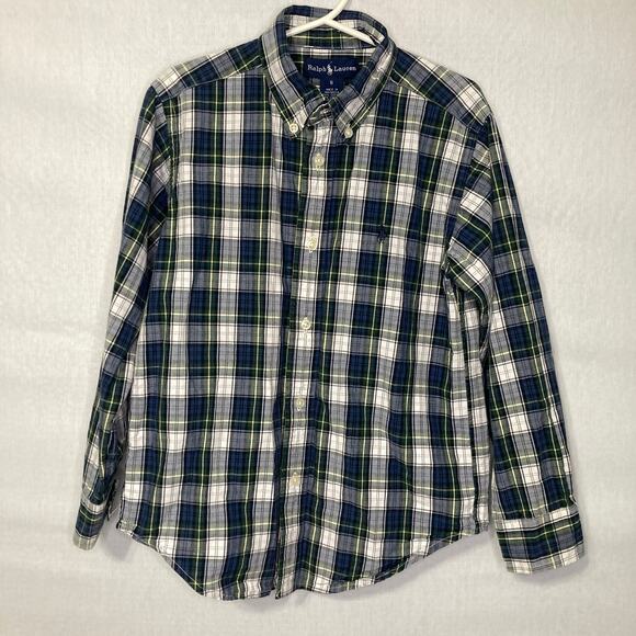 Ralph Lauren Boys Size 6 Plaid Button-Up Shirt – Classic Preppy Style - Picture 2 of 5